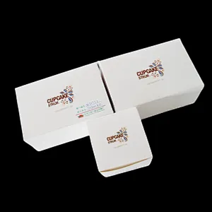custom logo printing cupcake box drawer cake box 6 holes cupcake box with inserts