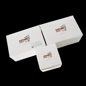 custom logo printing cupcake box drawer cake box 6 holes cupcake box with inserts